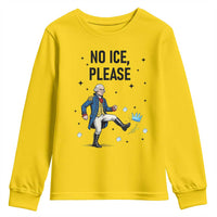 Funny George Washington Youth Sweatshirt No Ice Please