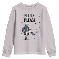 Funny George Washington Youth Sweatshirt No Ice Please