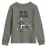 Funny George Washington Youth Sweatshirt No Ice Please