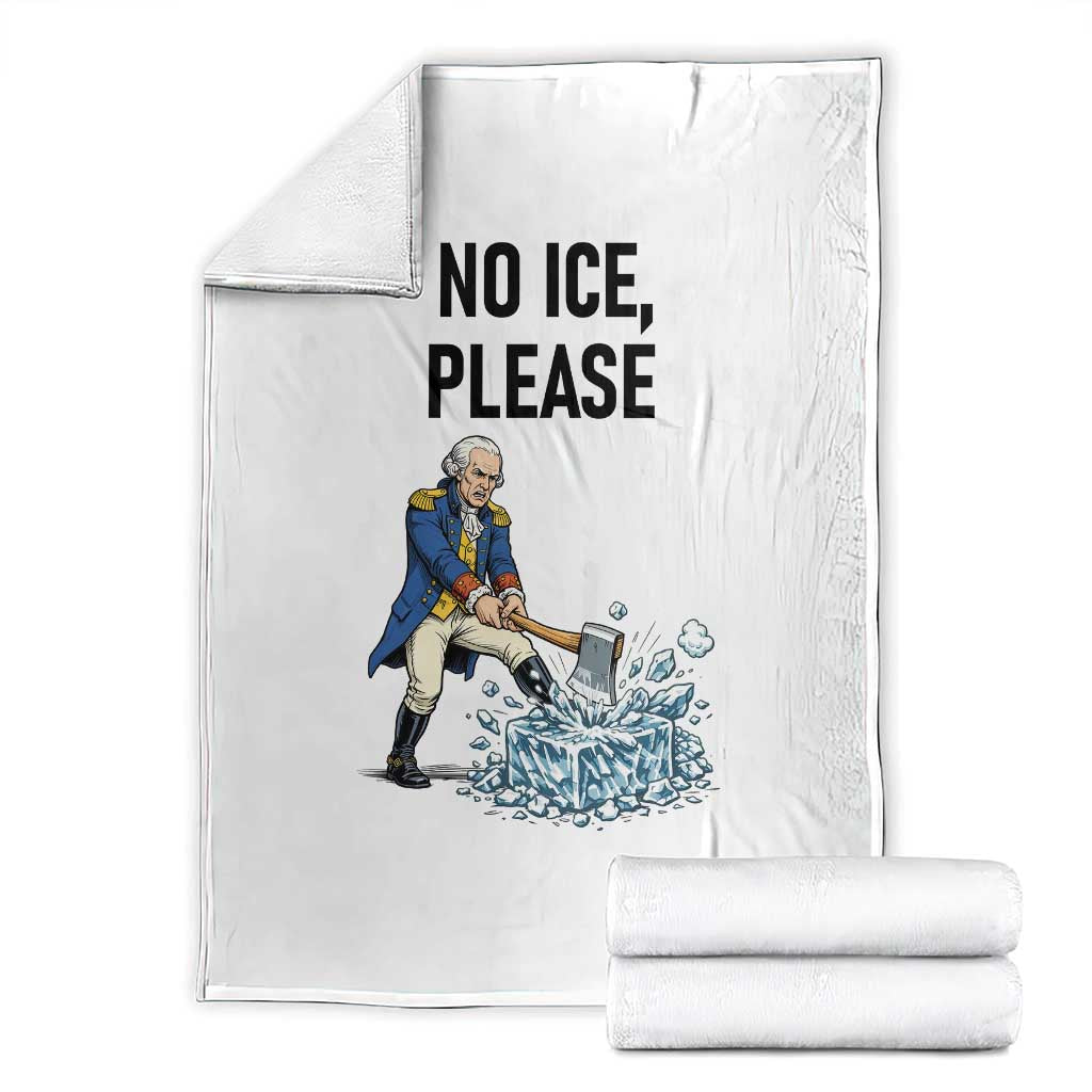 Funny George Washington Political Anti Ice Gift Throw Blanket