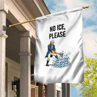 Funny George Washington Political Anti Ice Gift Garden Flag