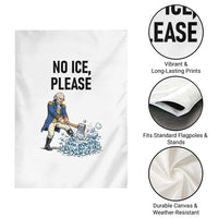 Funny George Washington Political Anti Ice Gift Garden Flag