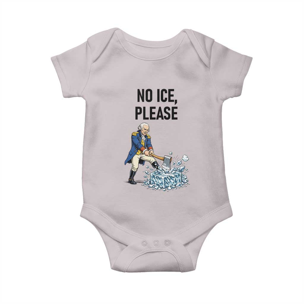 Funny George Washington Political Anti Ice Gift Baby Onesie
