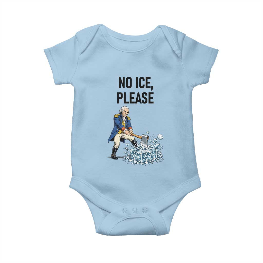 Funny George Washington Political Anti Ice Gift Baby Onesie
