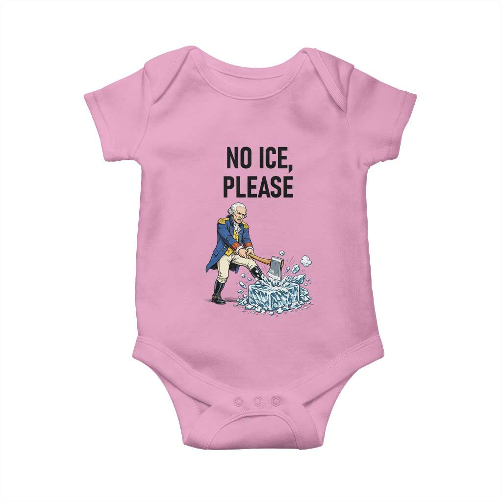Funny George Washington Political Anti Ice Gift Baby Onesie
