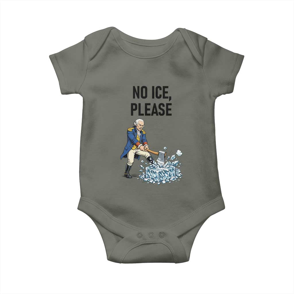 Funny George Washington Political Anti Ice Gift Baby Onesie