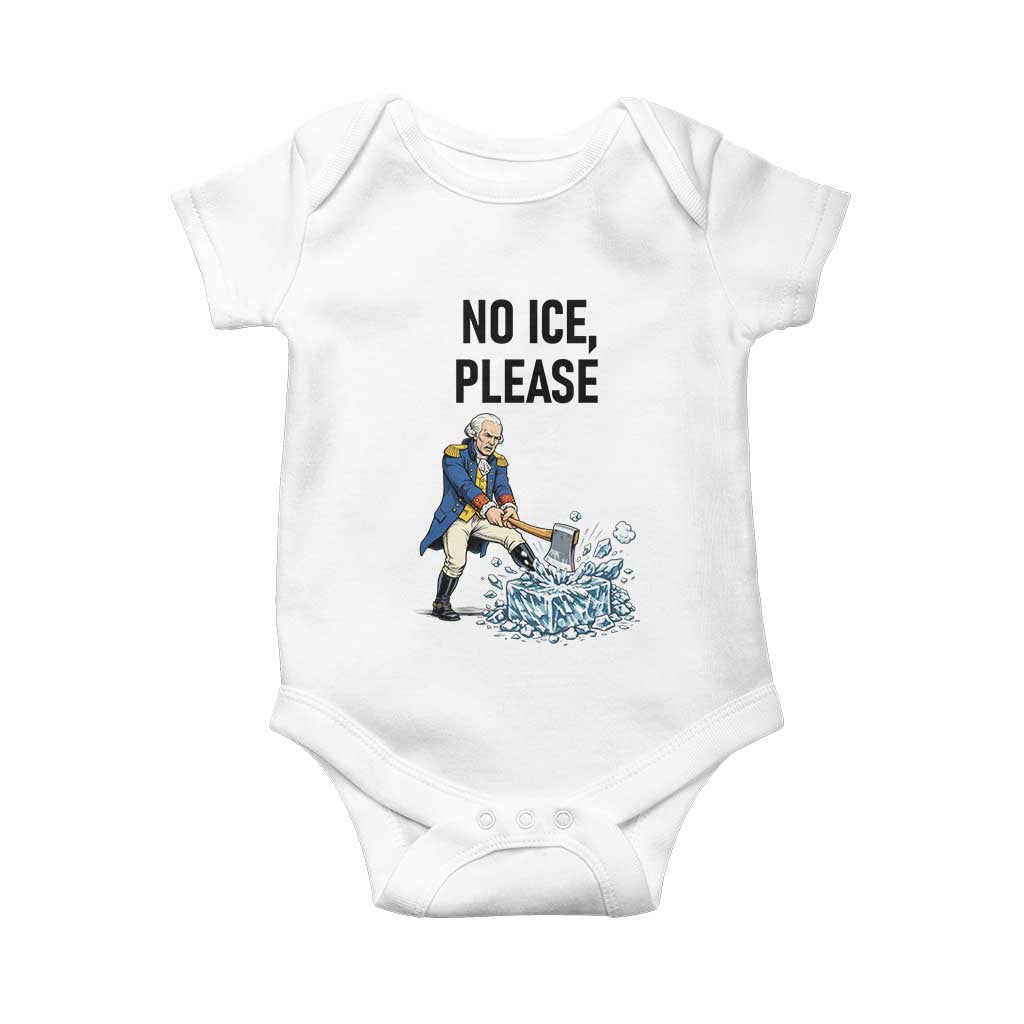 Funny George Washington Political Anti Ice Gift Baby Onesie