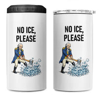 Funny George Washington Political Anti Ice Gift 4 in 1 Can Cooler Tumbler