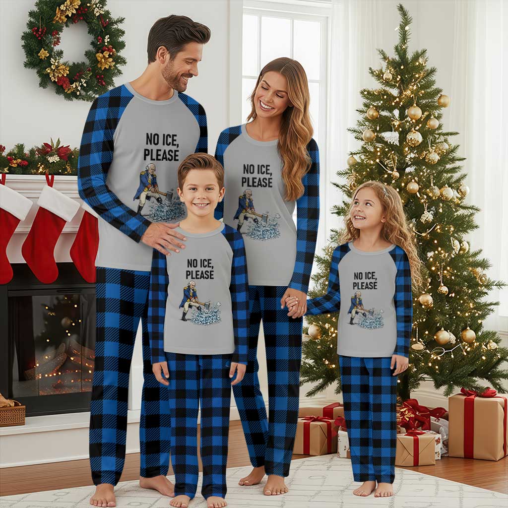 Funny George Washington Political Anti Ice Gift Plaid Pajama Set