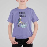 Funny George Washington Political Anti Ice Gift T Shirt For Kid