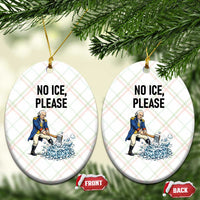 Funny George Washington Political Anti Ice Gift Ceramic Ornament