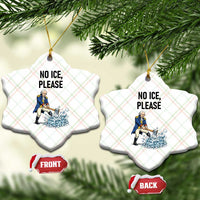 Funny George Washington Political Anti Ice Gift Ceramic Ornament