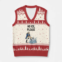 Funny George Washington Political Anti Ice Gift V-Neck Knit Sweater Vest