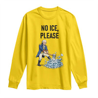 Funny George Washington Political Anti Ice Gift Long Sleeve Shirt