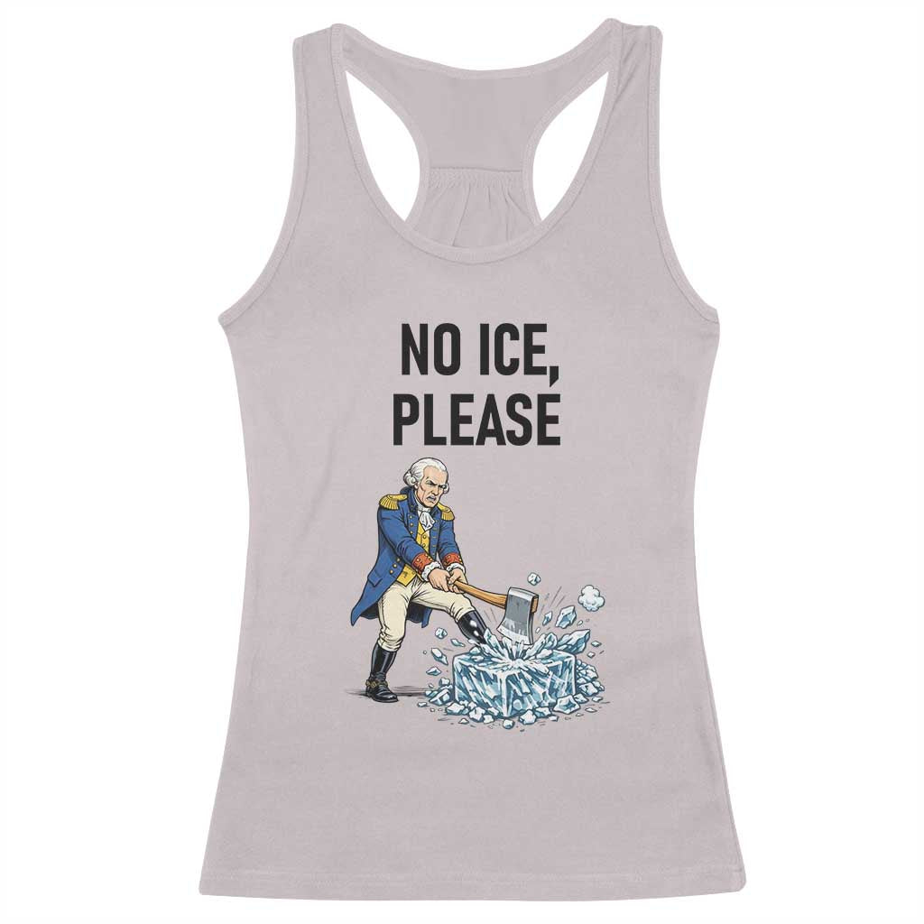 Funny George Washington Political Anti Ice Gift Racerback Tank Top