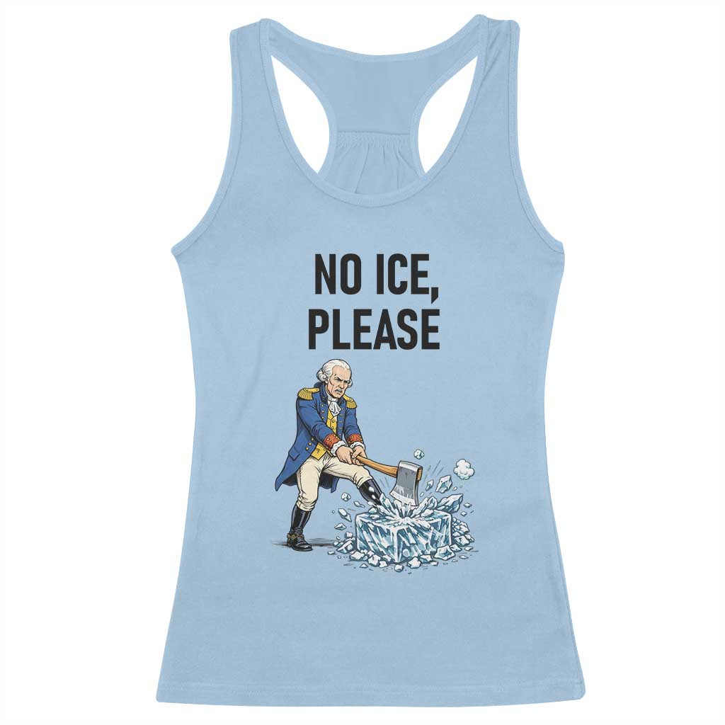 Funny George Washington Political Anti Ice Gift Racerback Tank Top