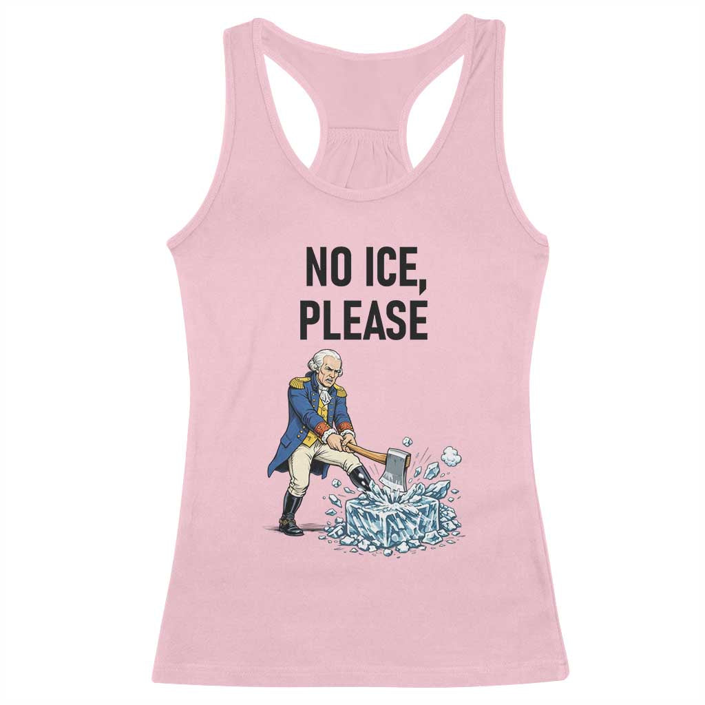 Funny George Washington Political Anti Ice Gift Racerback Tank Top