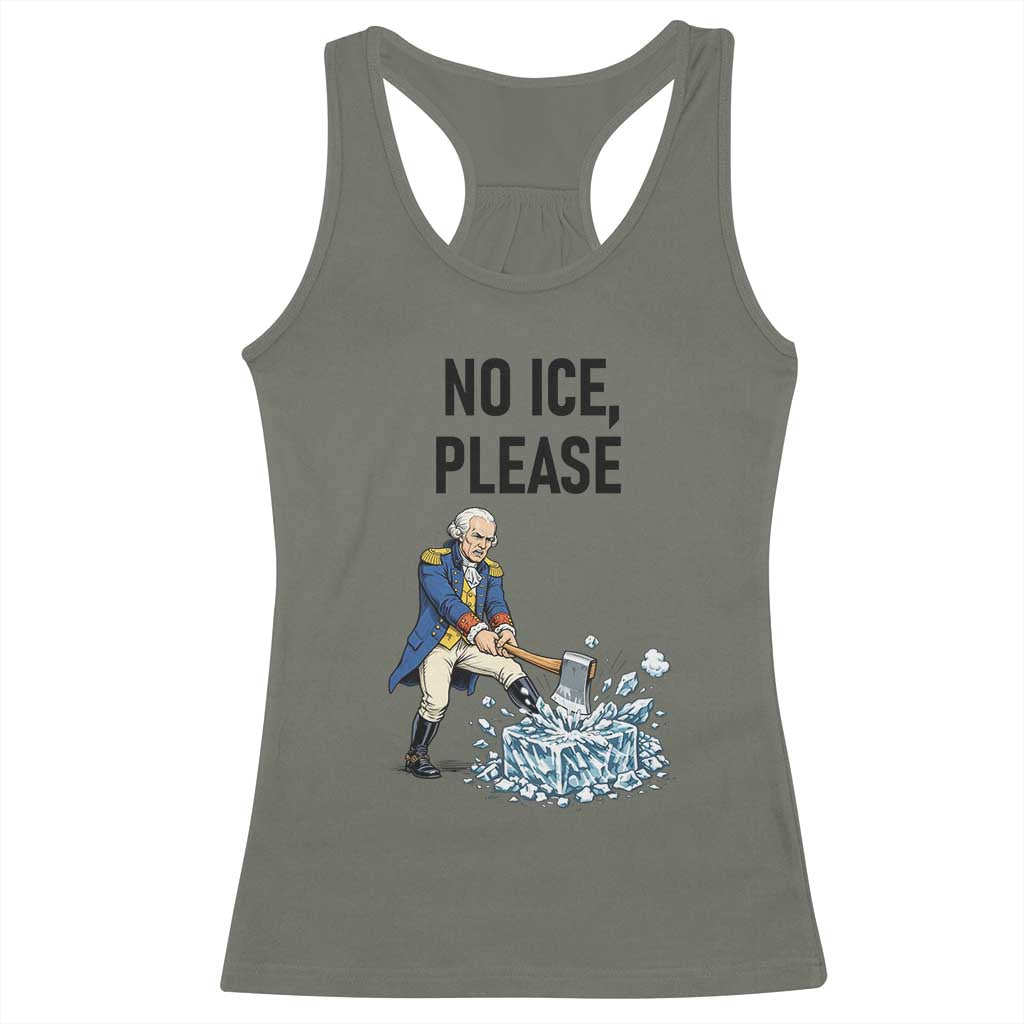 Funny George Washington Political Anti Ice Gift Racerback Tank Top