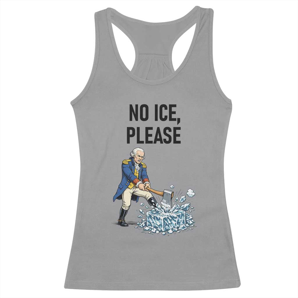 Funny George Washington Political Anti Ice Gift Racerback Tank Top