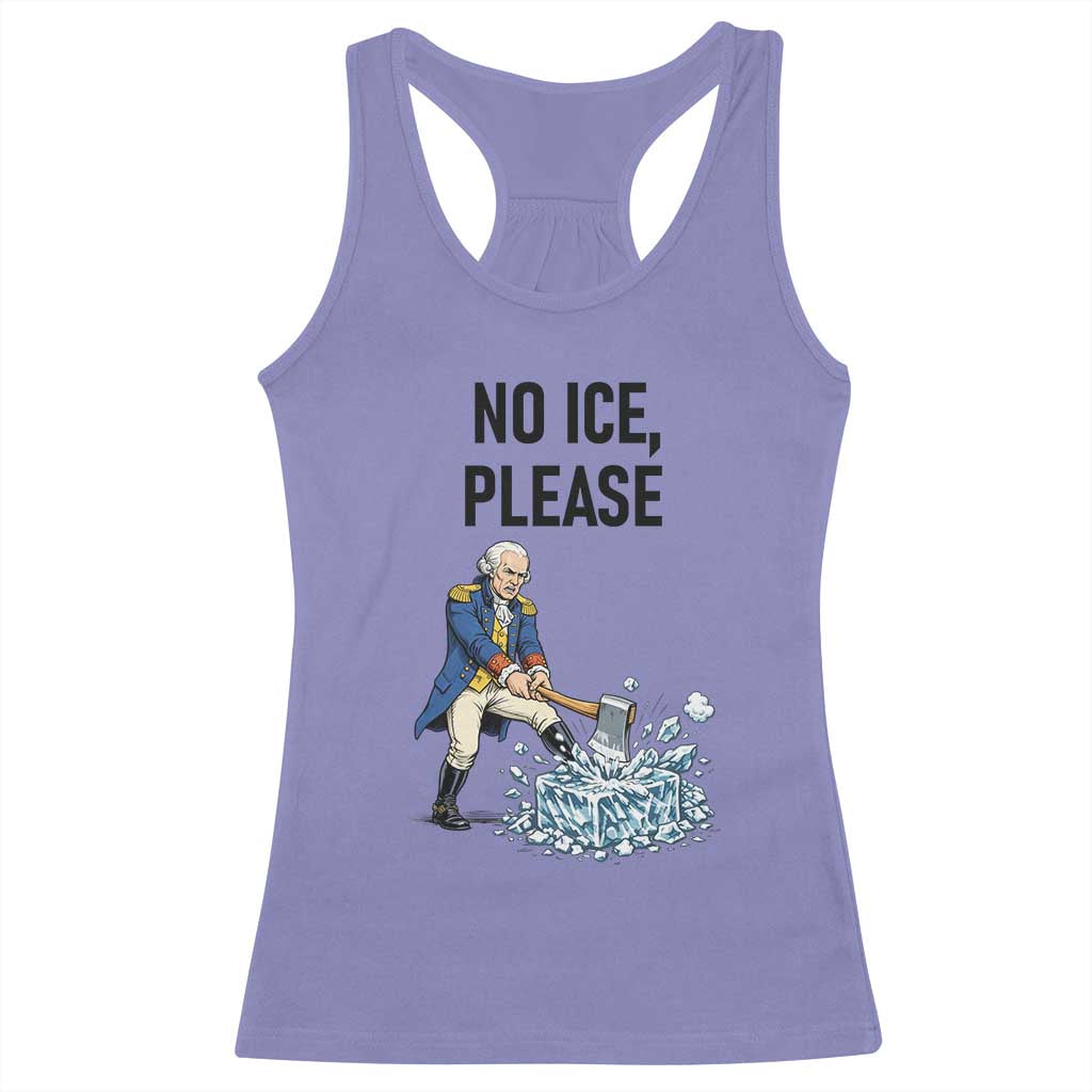 Funny George Washington Political Anti Ice Gift Racerback Tank Top