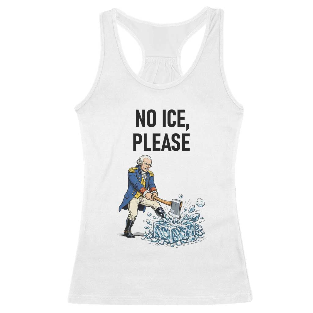 Funny George Washington Political Anti Ice Gift Racerback Tank Top