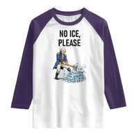 Funny George Washington Political Anti Ice Gift Raglan Shirt