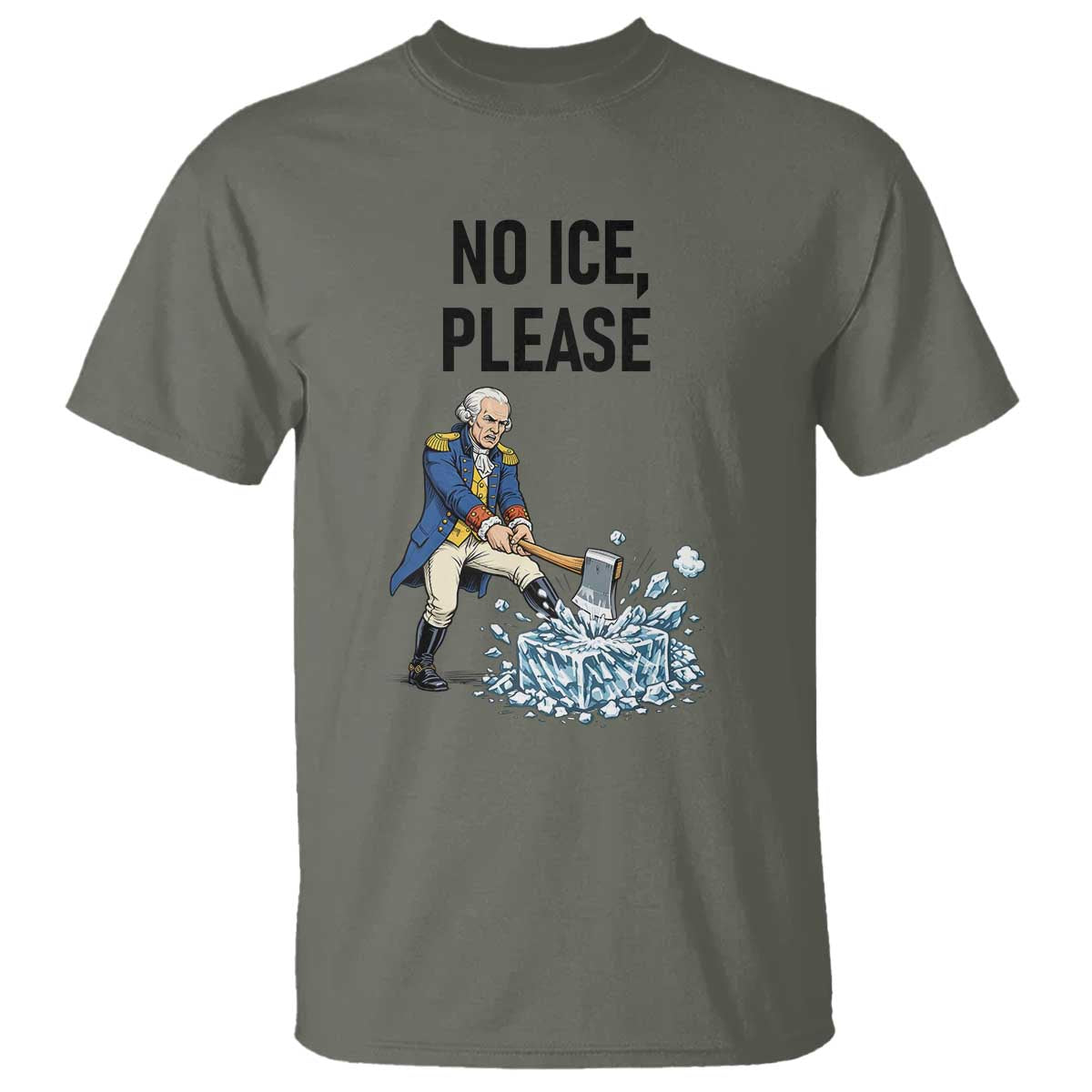 Funny George Washington Political Anti Ice Gift T Shirt