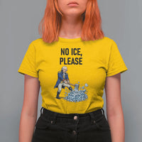 Funny George Washington Political Anti Ice Gift T Shirt For Women
