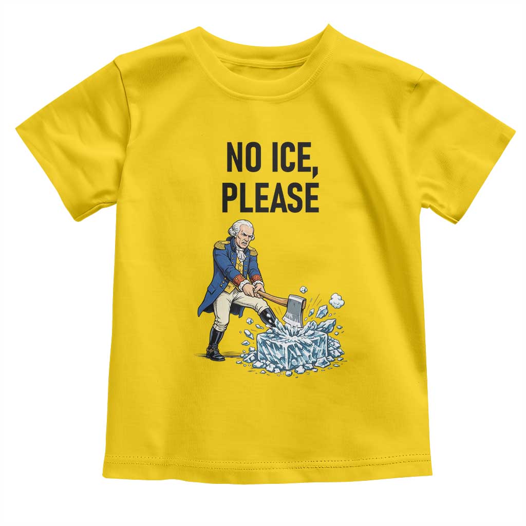 Funny George Washington Political Anti Ice Gift Toddler T Shirt