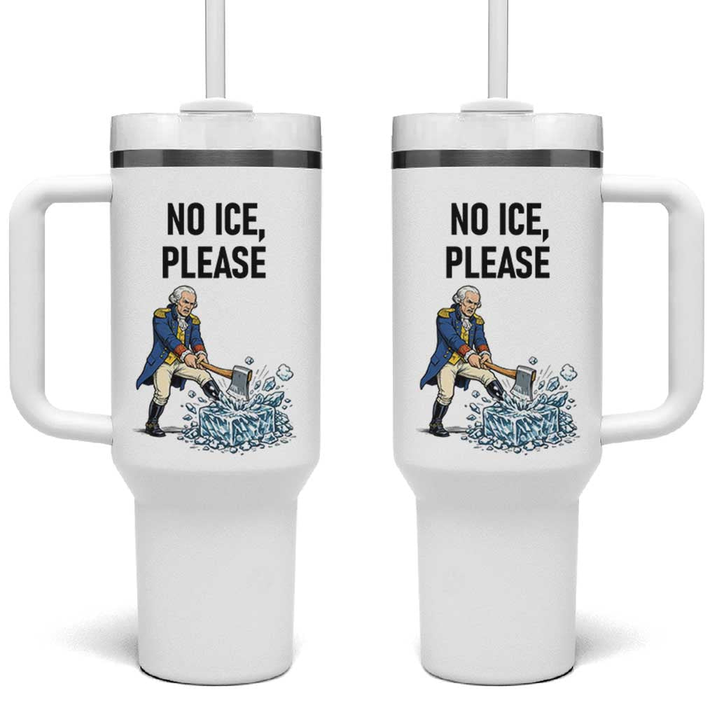 Funny George Washington Political Anti Ice Gift Tumbler With Handle