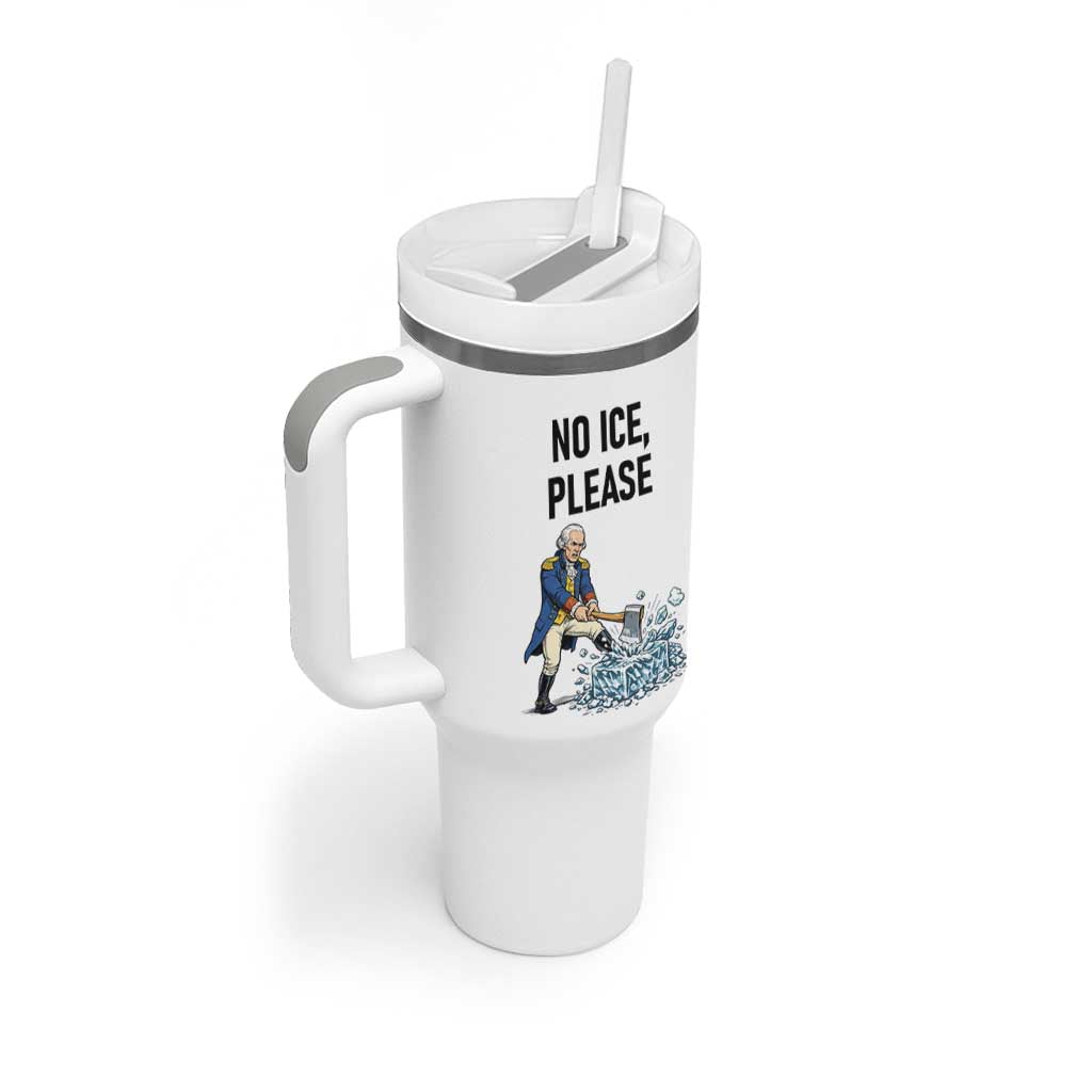 Funny George Washington Political Anti Ice Gift Tumbler With Handle