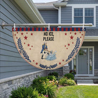 Funny George Washington Political Anti Ice Gift Patriotic Fan Flag