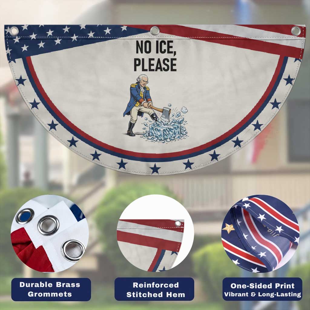 Funny George Washington Political Anti Ice Gift Patriotic Fan Flag