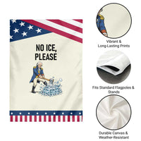 Funny George Washington Political Anti Ice Gift Garden Flag