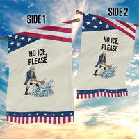 Funny George Washington Political Anti Ice Gift Garden Flag