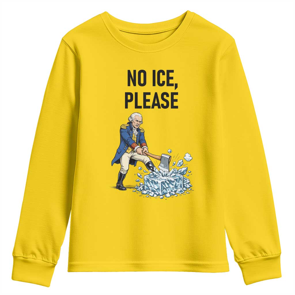 Funny George Washington Political Anti Ice Gift Youth Sweatshirt