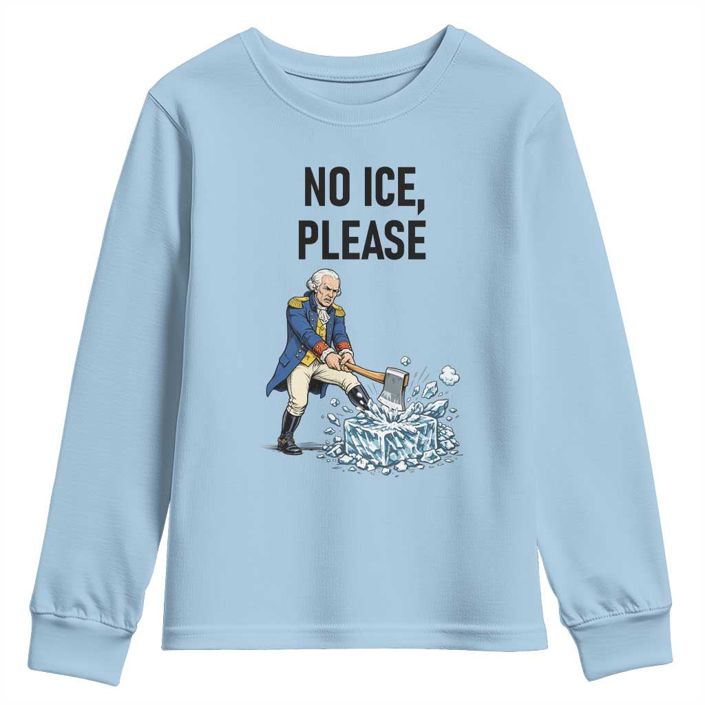Funny George Washington Political Anti Ice Gift Youth Sweatshirt