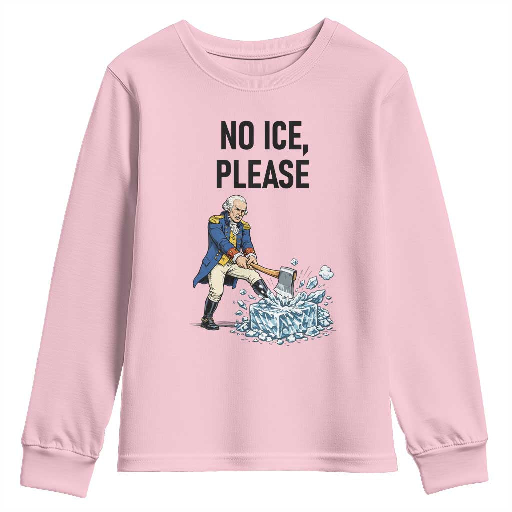 Funny George Washington Political Anti Ice Gift Youth Sweatshirt