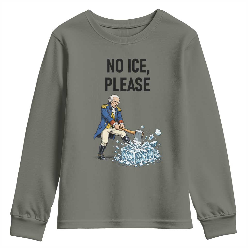 Funny George Washington Political Anti Ice Gift Youth Sweatshirt