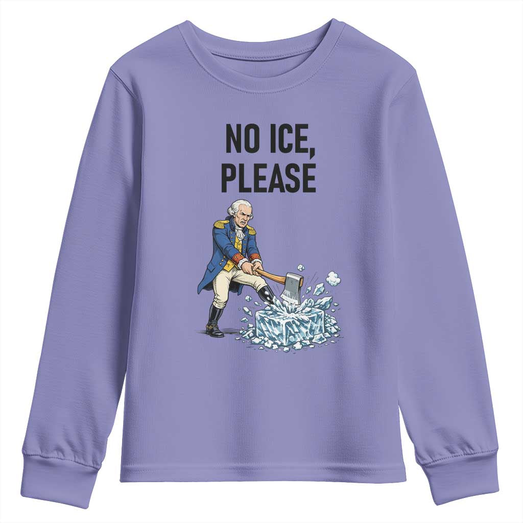 Funny George Washington Political Anti Ice Gift Youth Sweatshirt