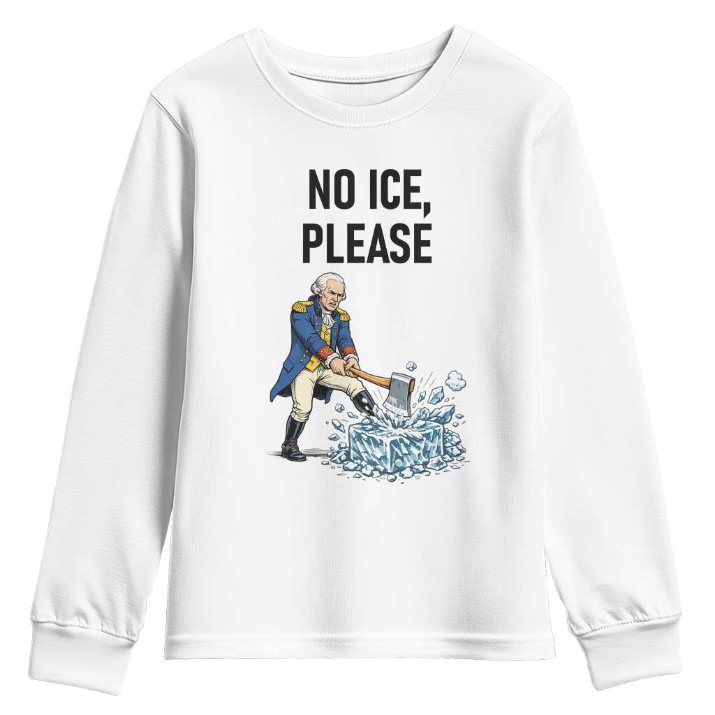 Funny George Washington Political Anti Ice Gift Youth Sweatshirt