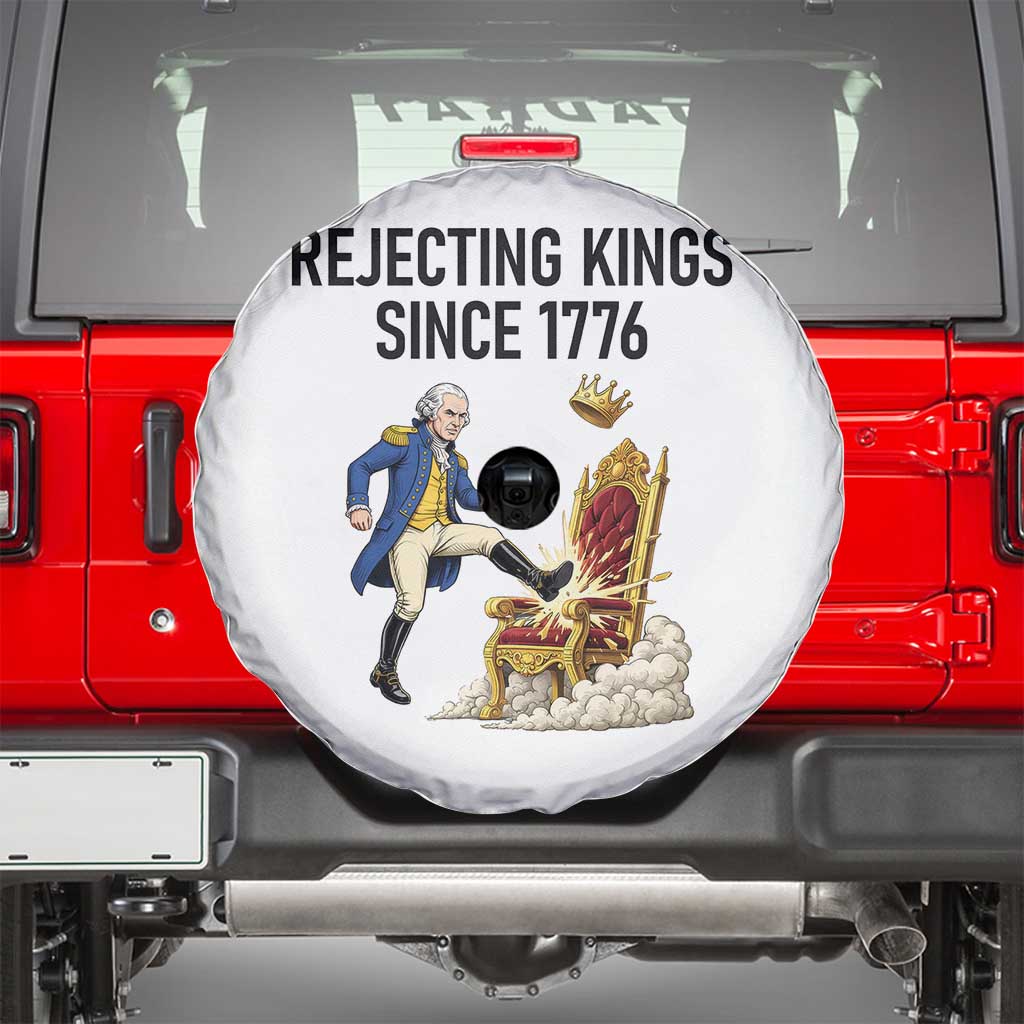 Funny George Washington Protest Spare Tire Cover Rejecting Kings Since 1776