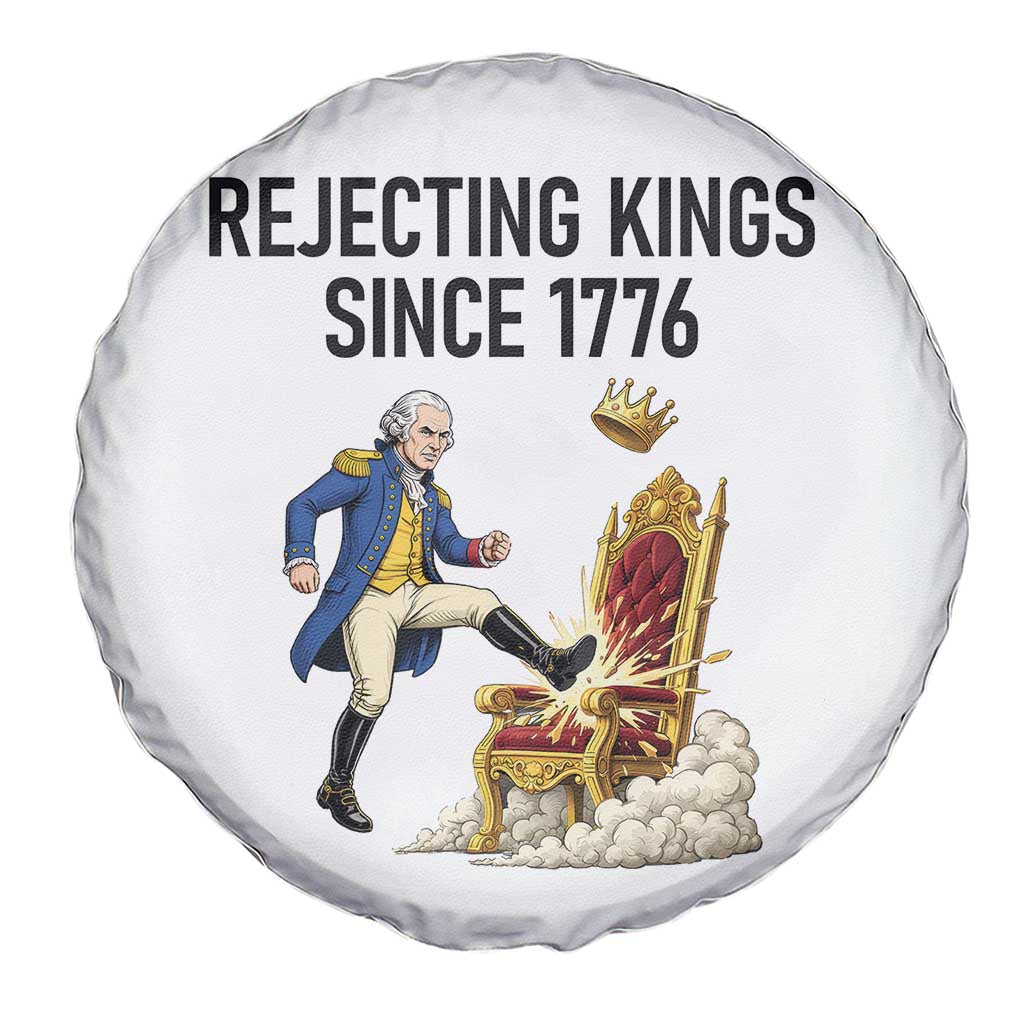Funny George Washington Protest Spare Tire Cover Rejecting Kings Since 1776