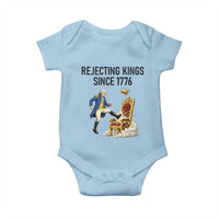 Funny George Washington Protest Baby Onesie Rejecting Kings Since 1776