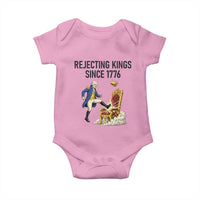 Funny George Washington Protest Baby Onesie Rejecting Kings Since 1776