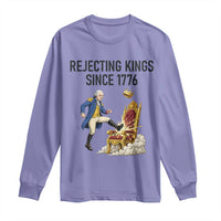 Funny George Washington Protest Long Sleeve Shirt Rejecting Kings Since 1776