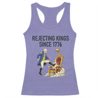 Funny George Washington Protest Racerback Tank Top Rejecting Kings Since 1776