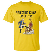 Funny George Washington Protest T Shirt Rejecting Kings Since 1776