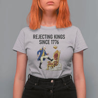 Funny George Washington Protest T Shirt For Women Rejecting Kings Since 1776