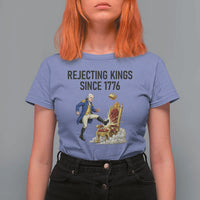 Funny George Washington Protest T Shirt For Women Rejecting Kings Since 1776